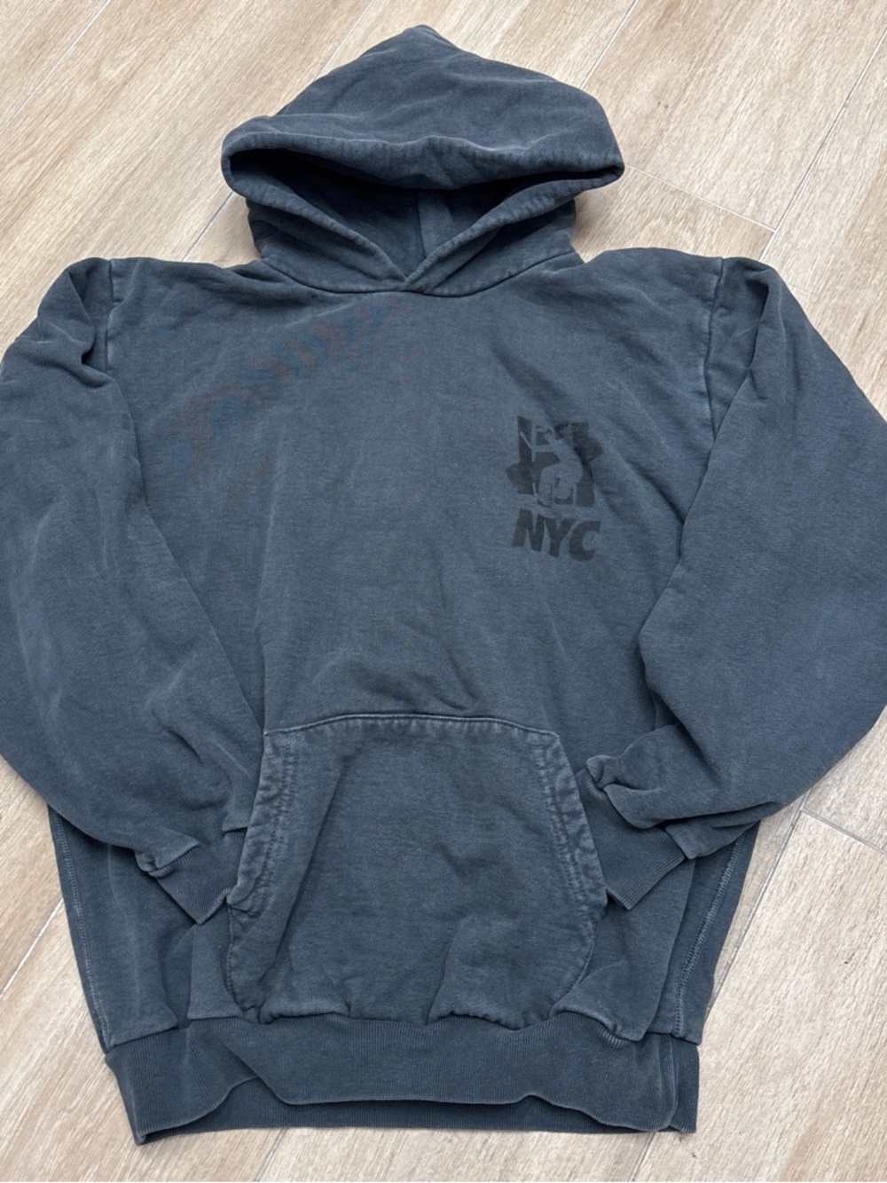 Undefeated Faded Charcoal NYC Pullover Hoodie
